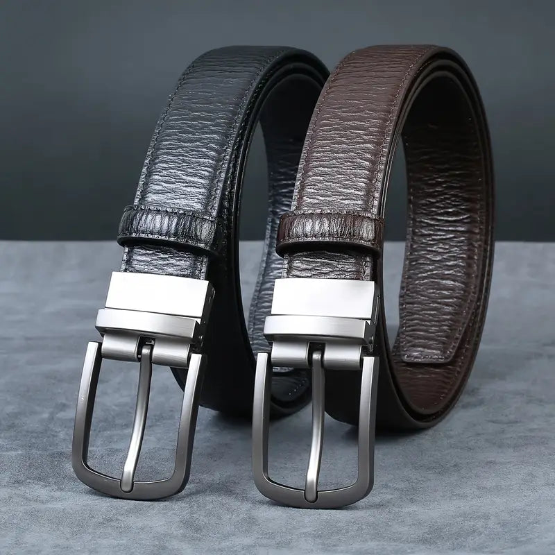 Cowhide men's belt