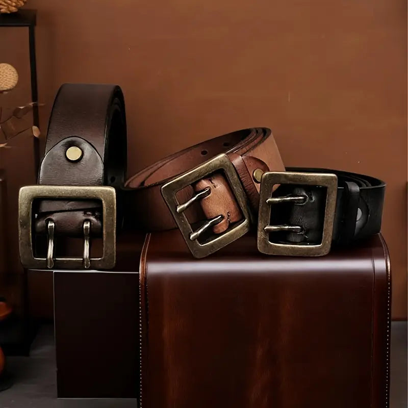 Genuine leather for men's belt