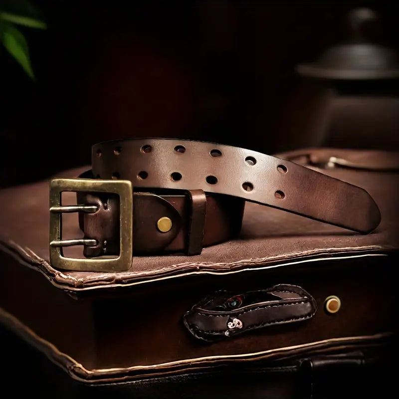 Genuine leather for men's belt