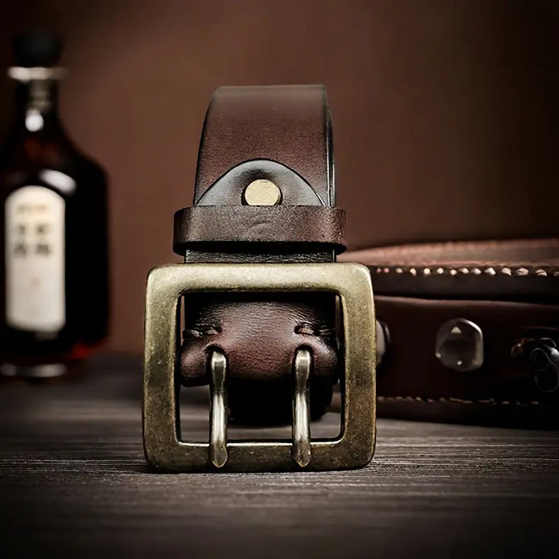 Genuine leather for men's belt
