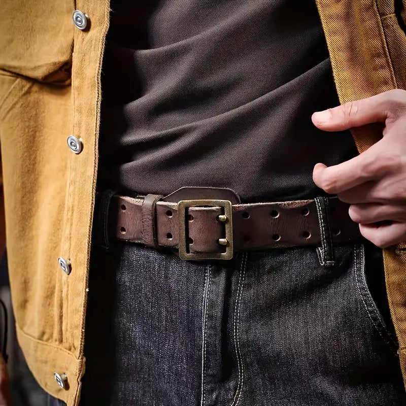 Men's genuine leather belt