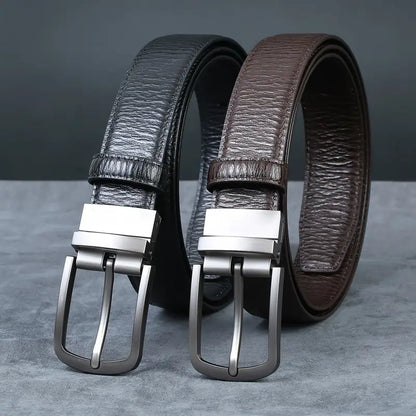 Cowhide men's belt
