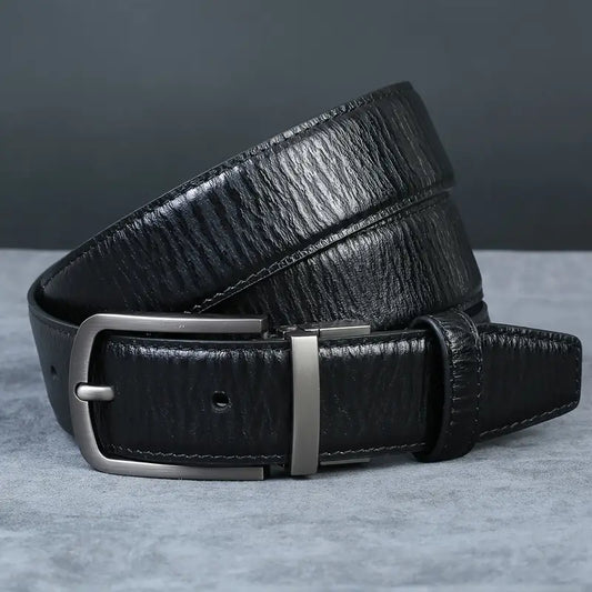 Cowhide men's belt