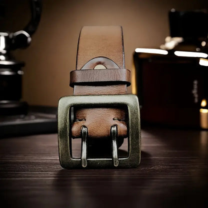 Genuine leather for men's belt
