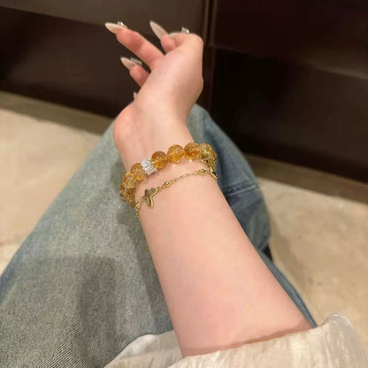 Natural citrine bracelet9