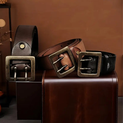 Genuine leather for men's belt