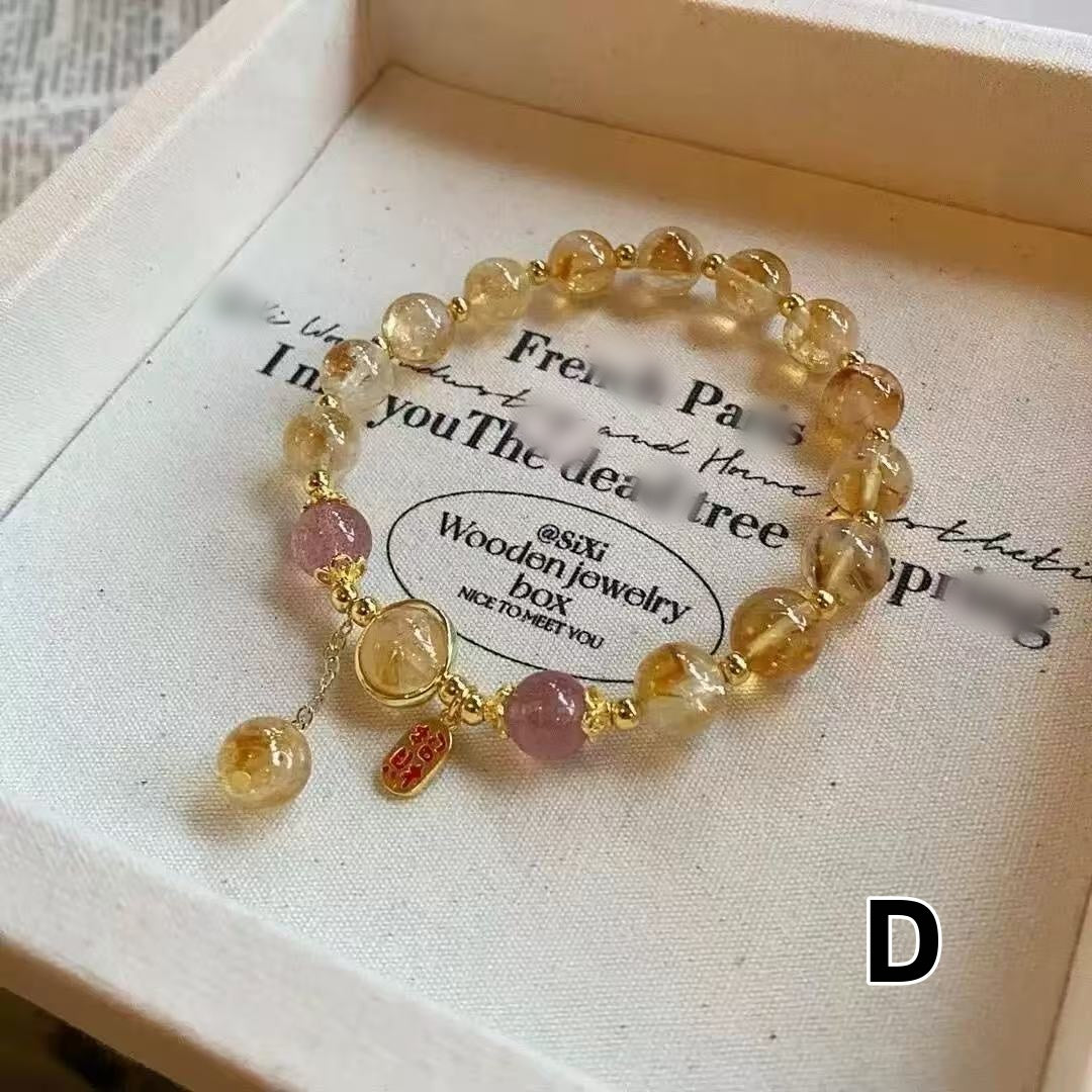 New crystal bracelet, bring wealth and peace