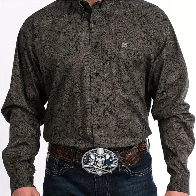 Retro genuine leather belt