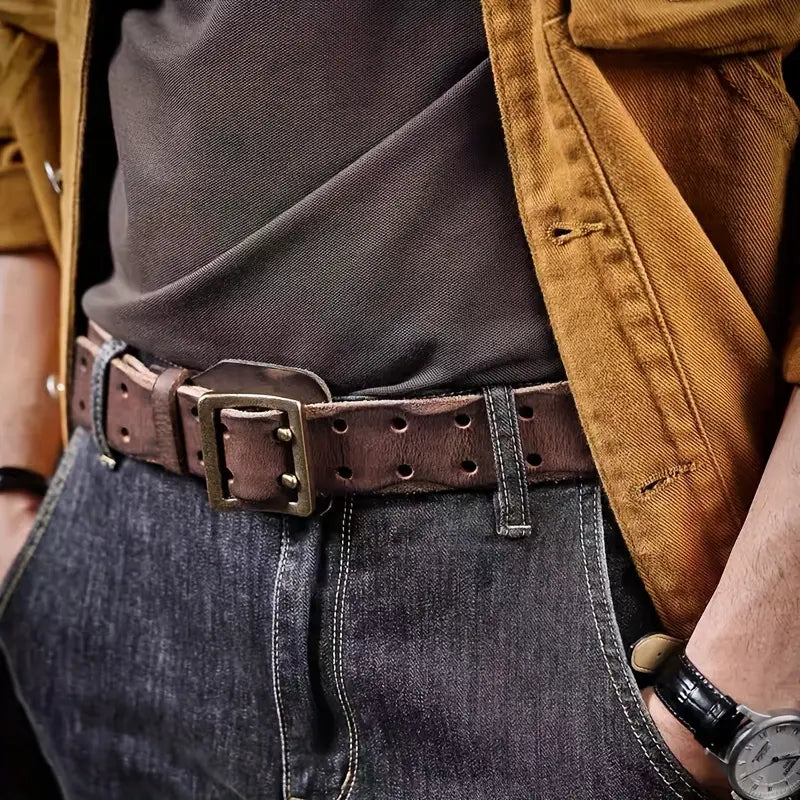Men's genuine leather belt